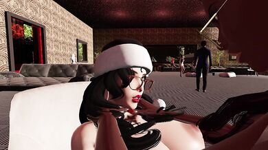 Sexy secretary gets fucked by her black boss while his white colleague watches from the office