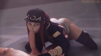 Akali, KDA and a Compilation of Hot Momma Voices in an Anal Sex Threesome PMV