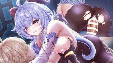 Ganyu [Canzume]: Anime Hentai XXX - A New Schoolgirls First Time or Ganyu [Canzume]: Shy Nerdy Girl Gets Fucked by Mature Man in Office