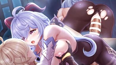 Ganyu [Canzume]: Anime Hentai XXX - A New Schoolgirls First Time or Ganyu [Canzume]: Shy Nerdy Girl Gets Fucked by Mature Man in Office