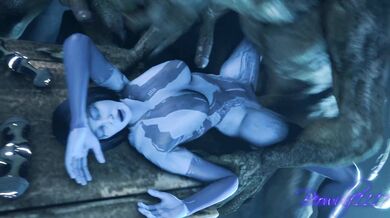 Beowulfs Revenge: Cortanas Alien Sex with a Monstrous Beast