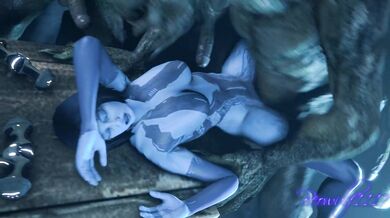 Beowulfs Revenge: Cortanas Alien Sex with a Monstrous Beast