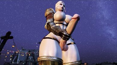 The Two Drow Elves Share a Curvy Futanari Friend - Part 1