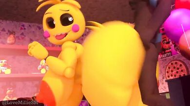 Ass-Clapping Toy Chick Gets Cocked at the Party