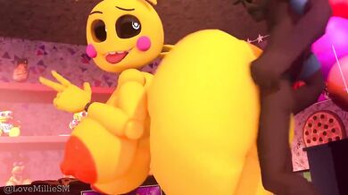 Ass-Clapping Toy Chick Gets Cocked at the Party