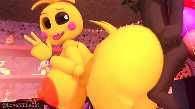Ass-Clapping Toy Chick Gets Cocked at the Party