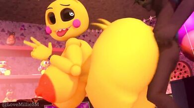 Ass-Clapping Toy Chick Gets Cocked at the Party