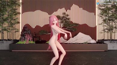 The Sensual Floral Maiden and the Tranquil Garden of Desire