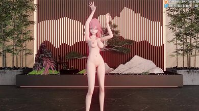 The Sensual Floral Maiden and the Tranquil Garden of Desire