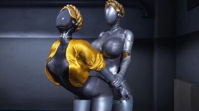 Twin Futas Taken by a Huge Dude in the Woods