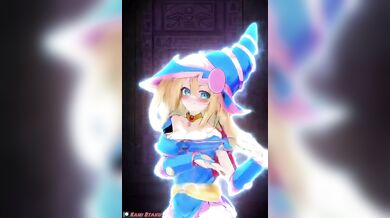 Watch as the dark magician girl takes center stage in a sensual animated dance that will leave you breathless