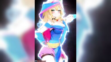 Watch as the dark magician girl takes center stage in a sensual animated dance that will leave you breathless