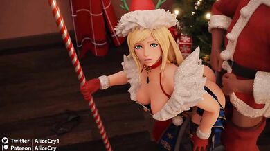 Sexy Santa Claus Makes His Elf Feel Special on Christmas Eve