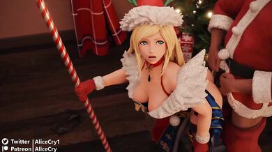 Sexy Santa Claus Makes His Elf Feel Special on Christmas Eve