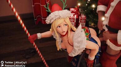 Sexy Santa Claus Makes His Elf Feel Special on Christmas Eve