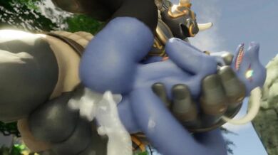 The Mythical Beast and the Fleshy Tunnel: Minotaur Goes to Town on Live Fleshlight