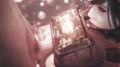 Under the Mistletoe, She Gets Titfucked