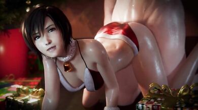 Tifas Secret Fantasy: A White-haired Beauty in a Red Dress