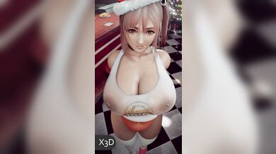 Honoka Wants To Fulfill Your X-mas Dreams In A Blackened XXX-Mania