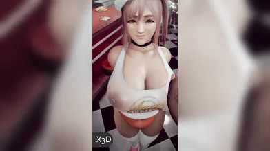 Honoka Wants To Fulfill Your X-mas Dreams In A Blackened XXX-Mania