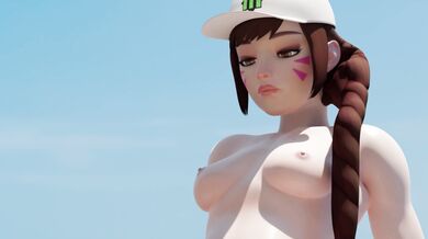 Overwatchs DVa Goes Wild on the Beach with a Nuttycravat!