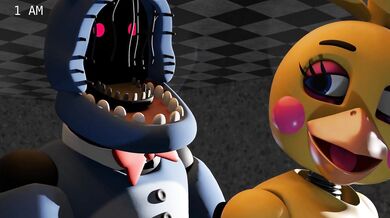 Bonnie, a withered old woman, takes the thicker end of a dildo and penetrates it into her withered pussy while fucking a chubby young girl