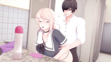 The Slippery Slope - A Bathroom Sex Romp