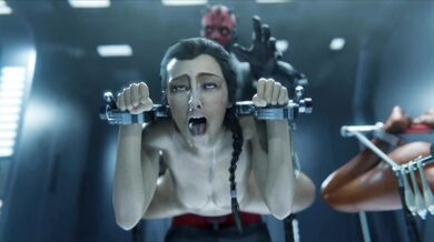 Dark Lord of the Sith, Darth Maul and Padmé Amidala (covered) - an unexpected threesome