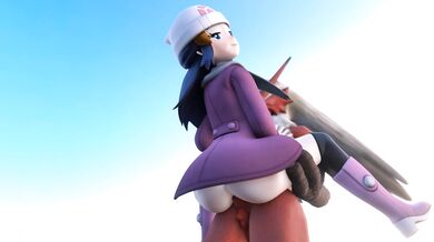 Blaziken gets a hoenn pokegirl threesome with barbizon