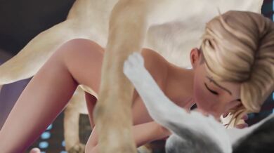 Gwen and dogs get down with the dick in the garden of sinless celery