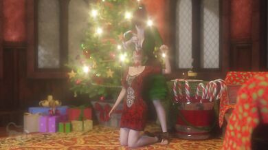 Sexy Christmas Eve Ornament Dildo Double Penetration