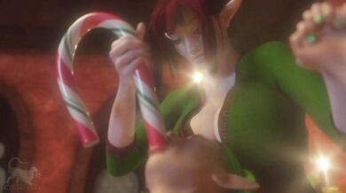 Sexy Christmas Eve Ornament Dildo Double Penetration