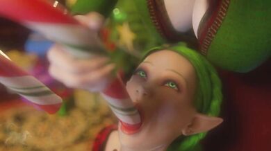 Sexy Christmas Eve Ornament Dildo Double Penetration