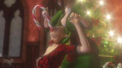 Sexy Christmas Eve Ornament Dildo Double Penetration