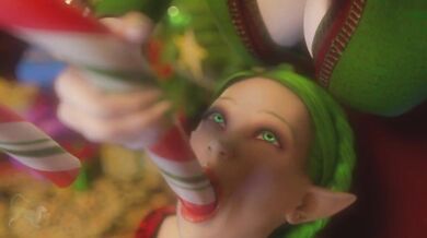 Sexy Christmas Eve Ornament Dildo Double Penetration