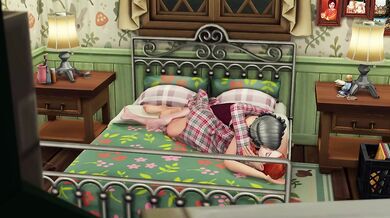 Watch this sexy mature woman have passionate sex with a young man in her old-fashioned bedroom