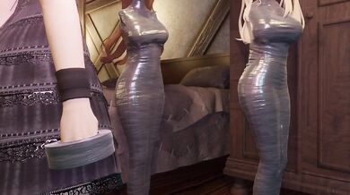 Zeta and Beatrix are Tied up, Gagged and Mummified by a Perverted Scientist