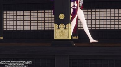 Raiden Shoguns Mortal Body and Goddess Yaes Bullying Game in Genshin Impact