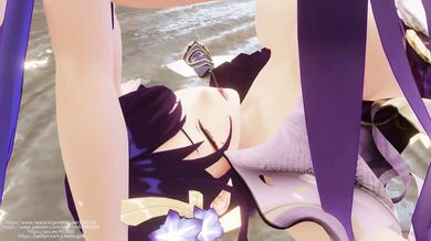 Raiden Shoguns Mortal Body and Goddess Yaes Bullying Game in Genshin Impact