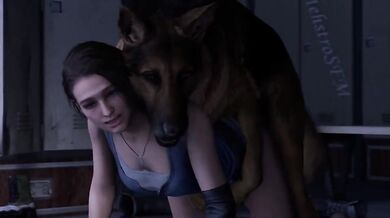 Jill, the sexy dog with a bone-hard cock!