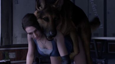 Jill, the sexy dog with a bone-hard cock!