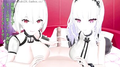 Dido and Sirius offer nipple tor*ture service, summarized in this hentai video (ejaculation scene, text collage, sound effects)