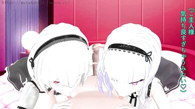 Dido and Sirius offer nipple tor*ture service, summarized in this hentai video (ejaculation scene, text collage, sound effects)