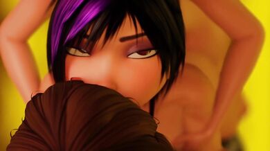 Hentai MILF Sandwich: Aunt Cass, Helen Parr and Gogo Tomago - Cumming on Top!