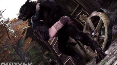 Yennefer Gets Fucked by a Werewolf with the help of Arnold, the Hero