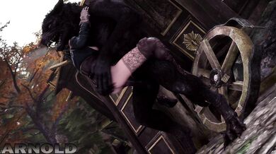 Yennefer Gets Fucked by a Werewolf with the help of Arnold, the Hero