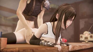 Tifas used panties collection - Final Fantasy XXX parody