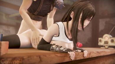 Tifas used panties collection - Final Fantasy XXX parody