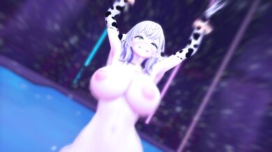 'Noel SEXdances with KUROMARU in a For*ced Orgasm (Cowgirl outfit) [Japanese Language Emoji]'