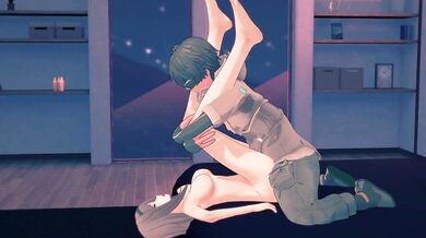 "Lifting Legs on Ajutant Shoulder: Haru Snowbreak's Side Camera Position Hentai Porn Video"